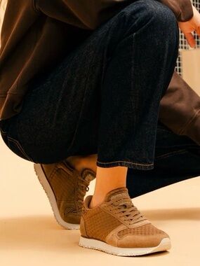 WODEN shoes  YDUN SUEDE MESH II - LATTE